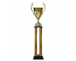 Zlatni metalni pehar TITAN na stupovima_EliteSport