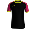Jako Iconic dres kratkih rukava - crna/pink/neon žuta_EliteSport