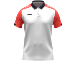 Jako Dynamic polo majica kratkih rukava – bijela/koraljna/tamno plava_EliteSport