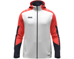 Jako Dynamic jakna s kapuljačom – bijela/koraljna/tamno plava_EliteSport