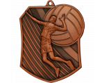 Odbojkaška medalja Spikera s motivom igrača i lopte 79x67mm_EliteSport