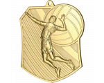 Odbojkaška medalja Spikera s motivom igrača i lopte 79x67mm_EliteSport