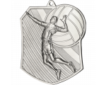 Odbojkaška medalja Spikera s motivom igrača i lopte 79x67mm_EliteSport