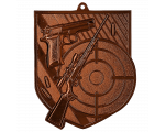 Streljačka medalja Targetis s motivom oružja i mete 78x68mm_EliteSport