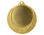 Metalna medalja Edera s reljefnim lisnatim vijencem 70mm_EliteSport