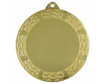 Metalna medalja Fronda s reljefnim lisnatim rubom 70mm_EliteSport