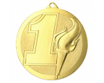 Metalna medalja Flamma s bakljom i oznakom plasmana 60mm_EliteSport