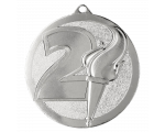 Metalna medalja Flamma s bakljom i oznakom plasmana 60mm_EliteSport