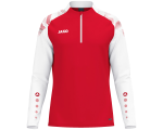 Jako Sonic ziptop majica dugih rukava – crvena/bijela_EliteSport