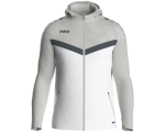 Jako Iconic jakna s kapuljačom – bijela/siva_EliteSport
