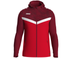 Jako Iconic jakna s kapuljačom – crvena/bordo_EliteSport