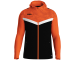 Jako Iconic jakna s kapuljačom – narančasta/crna_EliteSport