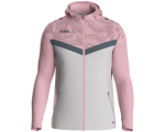 Jako Iconic jakna s kapuljačom – svijetlo roza/siva_EliteSport