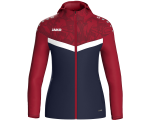 Jako Iconic jakna s kapuljačom – tamno plava/tamno crvena_EliteSport