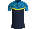 Jako Iconic polo majica kratkih rukava – nebesko plava/tamno plava/neon žuta_EliteSport