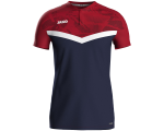 Jako Iconic polo majica kratkih rukava – tamno plava/tamno crvena_EliteSport