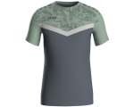 Jako Iconic poliester majica kratkih rukava — sivo zelena/siva_EliteSport