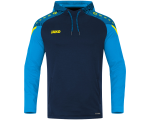 Jako Performance poliester majica s kapuljačom — tamno plava/nebesko plava_EliteSport