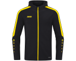 Jako Power jakna s kapuljačom – crna/žuta_EliteSport