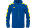 Jako Power jakna s kapuljačom – plava/žuta_EliteSport