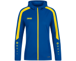 Jako Power jakna s kapuljačom – plava/žuta_EliteSport