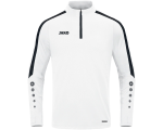 Jako Power ziptop majica dugih rukava –bijela/crna_EliteSport