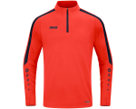 Jako Power ziptop majica dugih rukava – neon narančasta_EliteSport