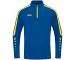 Jako Power ziptop majica dugih rukava – plava/žuta_EliteSport