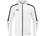 Jako Power jakna s kapuljačom – bijela/crna_EliteSport