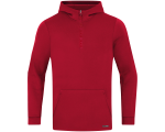 Jako Pro Casual ziptop majica s kapuljačom – tamno crvena_EliteSport