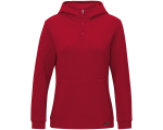 Jako Pro Casual ziptop majica s kapuljačom – tamno crvena_EliteSport