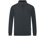 Jako Organic ziptop majica dugih rukava — antracit_EliteSport