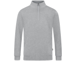 Jako Organic ziptop majica dugih rukava — svijetlo siva_EliteSport