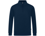 Jako Organic ziptop majica dugih rukava — tamno plava_EliteSport