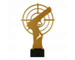 Metalni trofej Golden Pistol_EliteSport