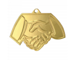 Metalna medalja Concordia s motivom rukovanja 60mm_EliteSport