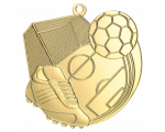 Nogometna medalja Kickoff s motivom kopačke i lopte 65x65mm_EliteSport