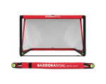 Bazookagoal Teleskopski Gol - 120 × 75 cm Crveno-bijeli - Funino Nogometni Mini Gol