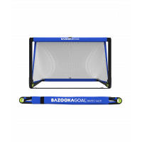 Bazookagoal Teleskopski Gol - 120 × 75 cm Plavo bijeli - Funino Nogometni Mini Gol