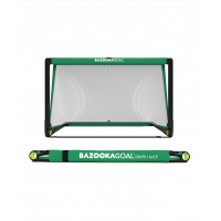 Bazookagoal Teleskopski Gol - 120 × 75 cm Zeleno-bijeli - Funino Nogometni Mini Gol