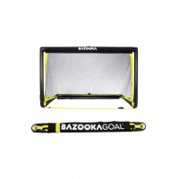 Bazookagoal Teleskopski Gol - 120 × 75 cm Crno-Žuti - Funino Nogometni Mini Gol