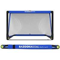 Bazookagoal Teleskopski Gol - 120 × 75 cm Plavo bijeli - Funino Nogometni Mini Gol