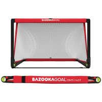 Bazookagoal Teleskopski Gol - 120 × 75 cm Crveno-bijeli - Funino Nogometni Mini Gol