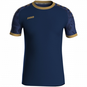 Jako Iconic dres kratkih rukava - tamno plava/zlatna_EliteSport