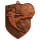 Nogometna medalja Striker s motivom igrača i lopte 78x67mm_EliteSport