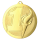 Metalna medalja Flamma s bakljom i oznakom plasmana 60mm_EliteSport
