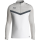 Jako Iconic ziptop majica dugih rukava – bijela/siva_EliteSport