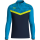 Jako Iconic ziptop majica dugih rukava – nebesko plava/tamno plava/neon žuta_EliteSport
