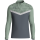 Jako Iconic ziptop majica dugih rukava – sivo zelena/siva_EliteSport