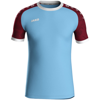 Jako Iconic dres kratkih rukava - svijetlo plava/bordo_EliteSport